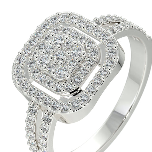 Anillo de Plata esterlina 925 con Zirconia para dama