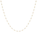 Cadena De Oro Italiano 10k, Estilo Grano De Café