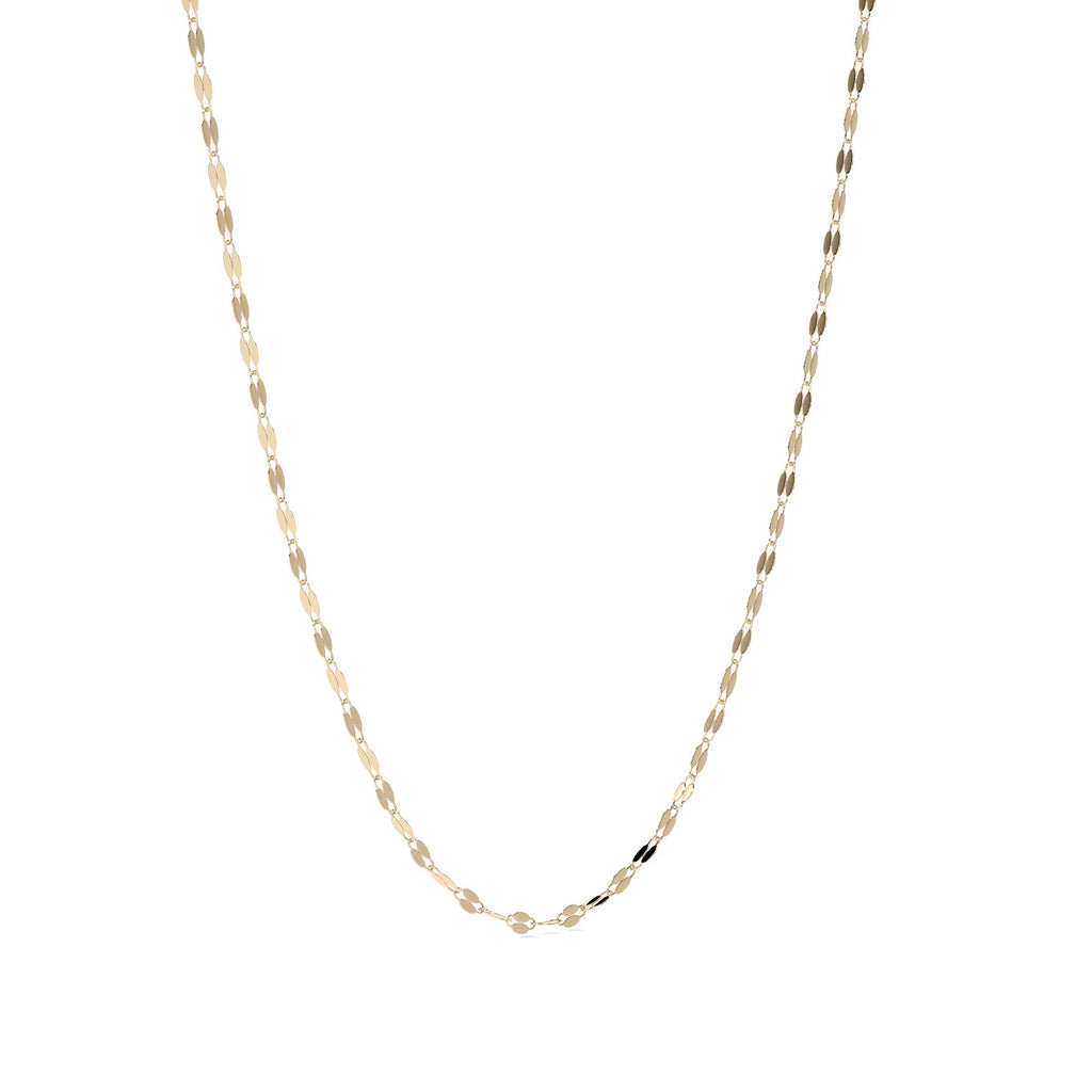 Cadena De Oro Italiano 14k, Estilo Grano De Café