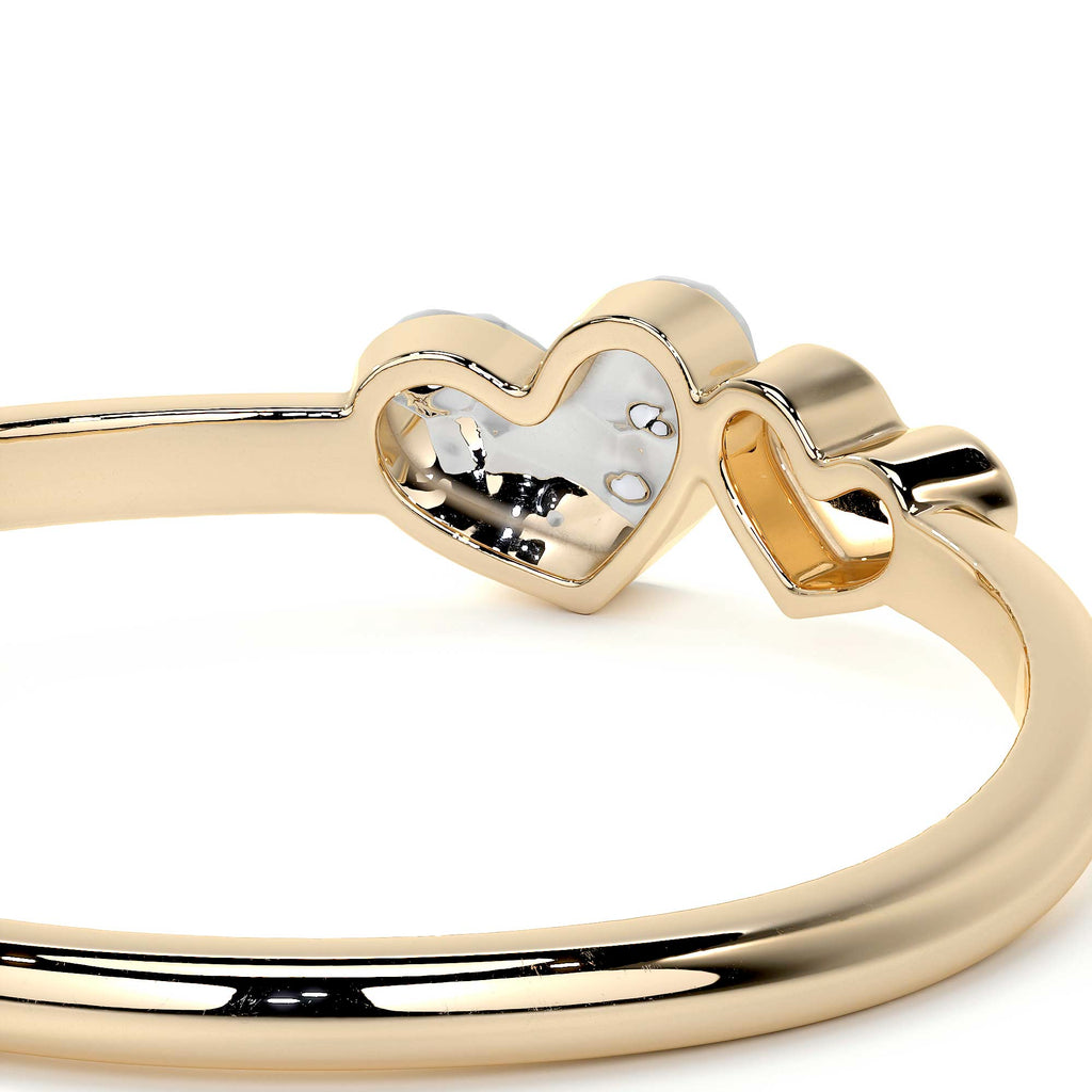 Anillo De Oro 10k Con Corazón Rodinado