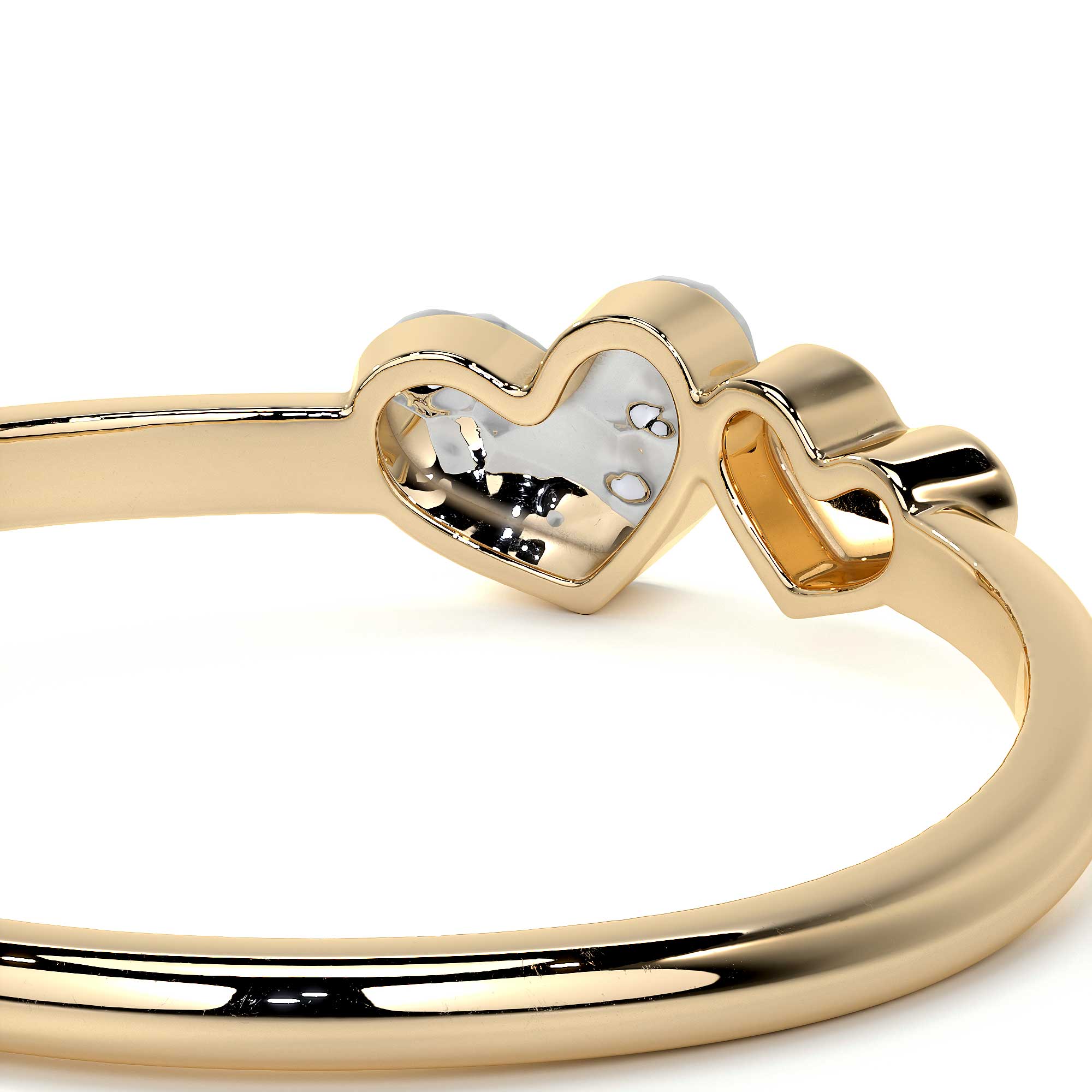 Anillo De Oro 10k Con Corazón Rodinado