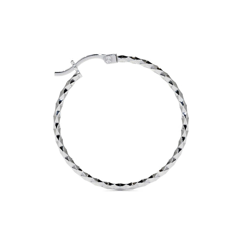Arete Arracada Diamantada De Plata Ley 925 Para Mujer Confeti