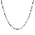 Cadena De Plata 925 Estilo Barbada De Calibre 3.2mm en 5 colores