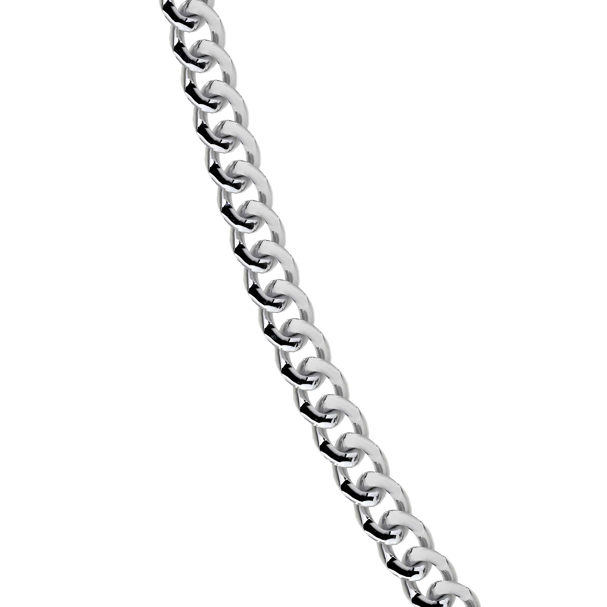 Cadena De Plata 925 Estilo Barbada De Calibre 3.2mm en 5 colores