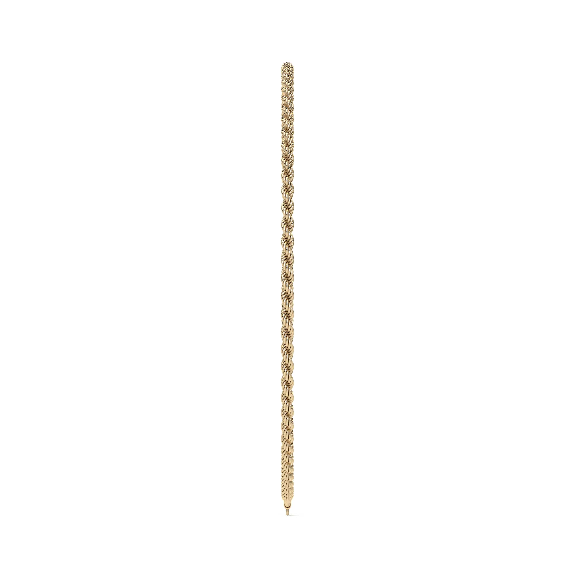 Pulsera de Oro 10K Estilo Torsal Italiano para Hombre y Mujer | Brazalete Unisex Elegante