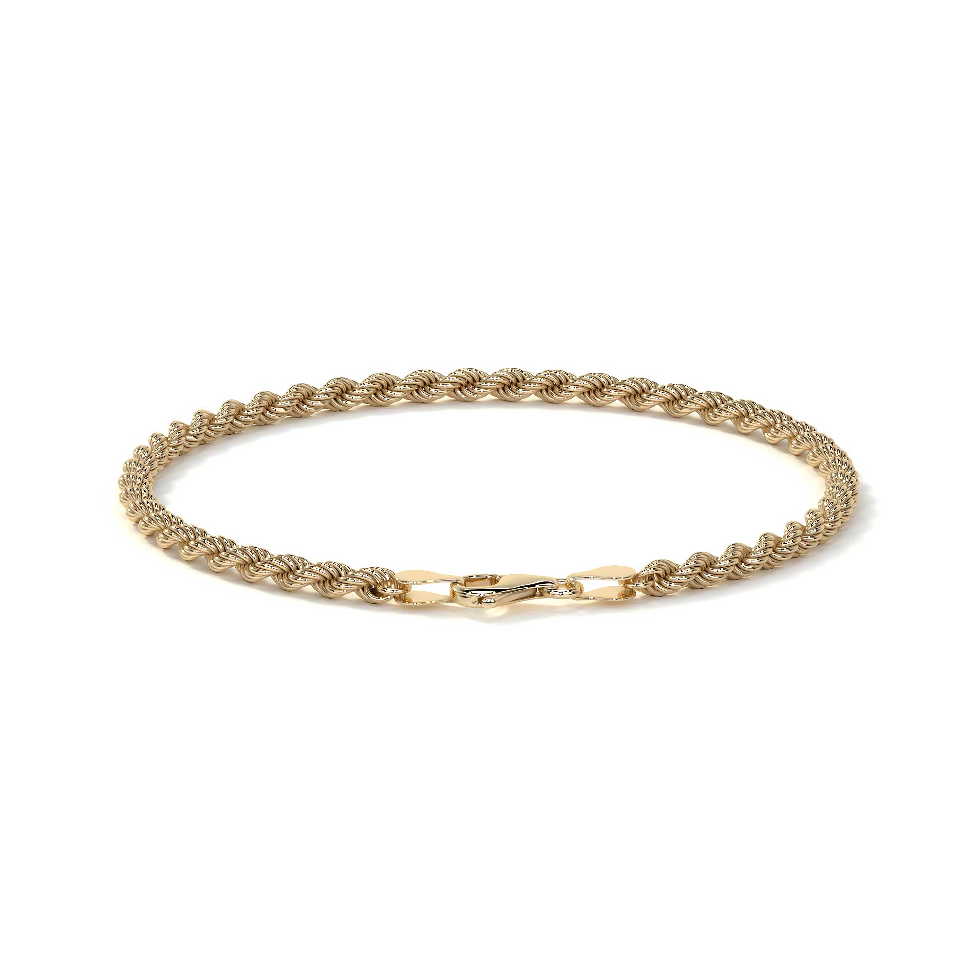 Pulsera de Oro 10K Estilo Torsal Italiano | Brazalete Elegante de Joyería Fina