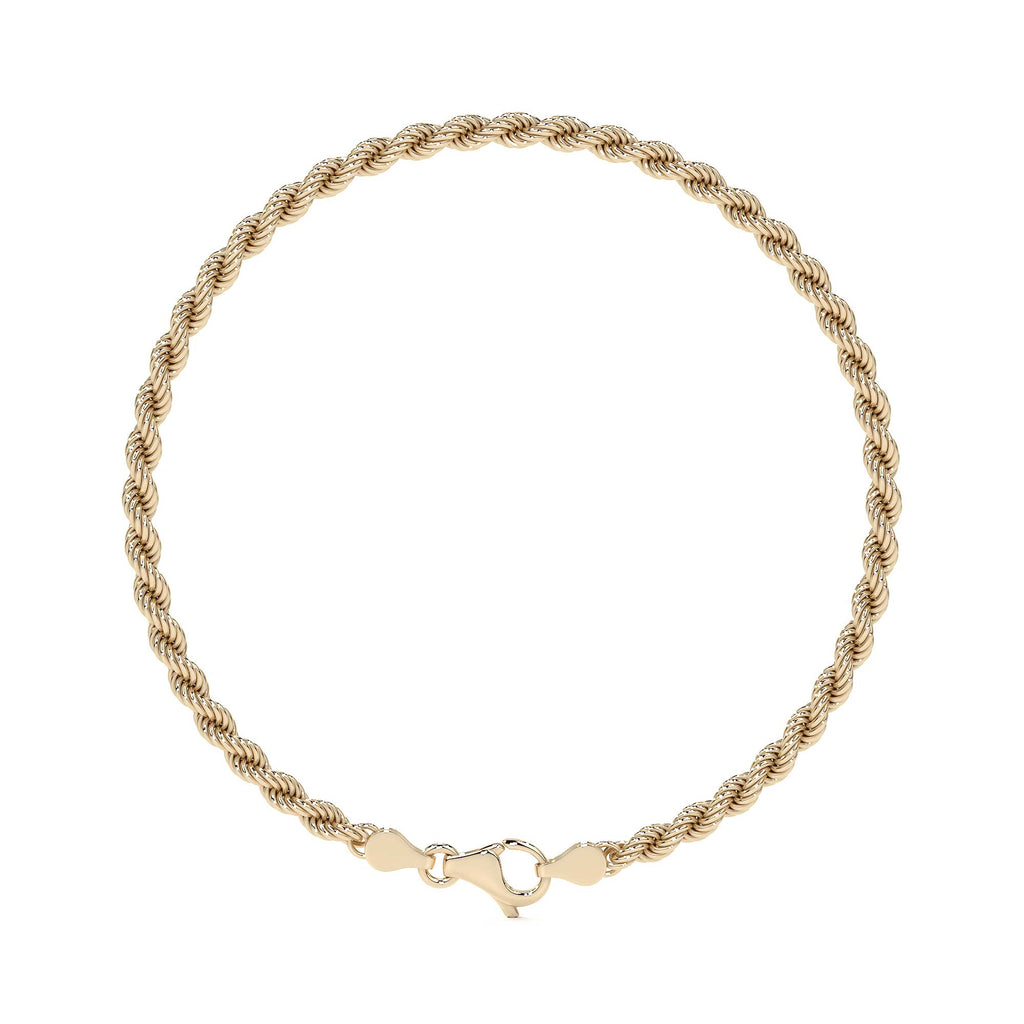 Pulsera de Oro 10K para Hombre Estilo Torsal Italiano | Brazalete Masculino Elegante