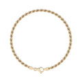 Pulsera de Oro 10K Estilo Torsal Italiano | Brazalete Elegante de 3.8mm