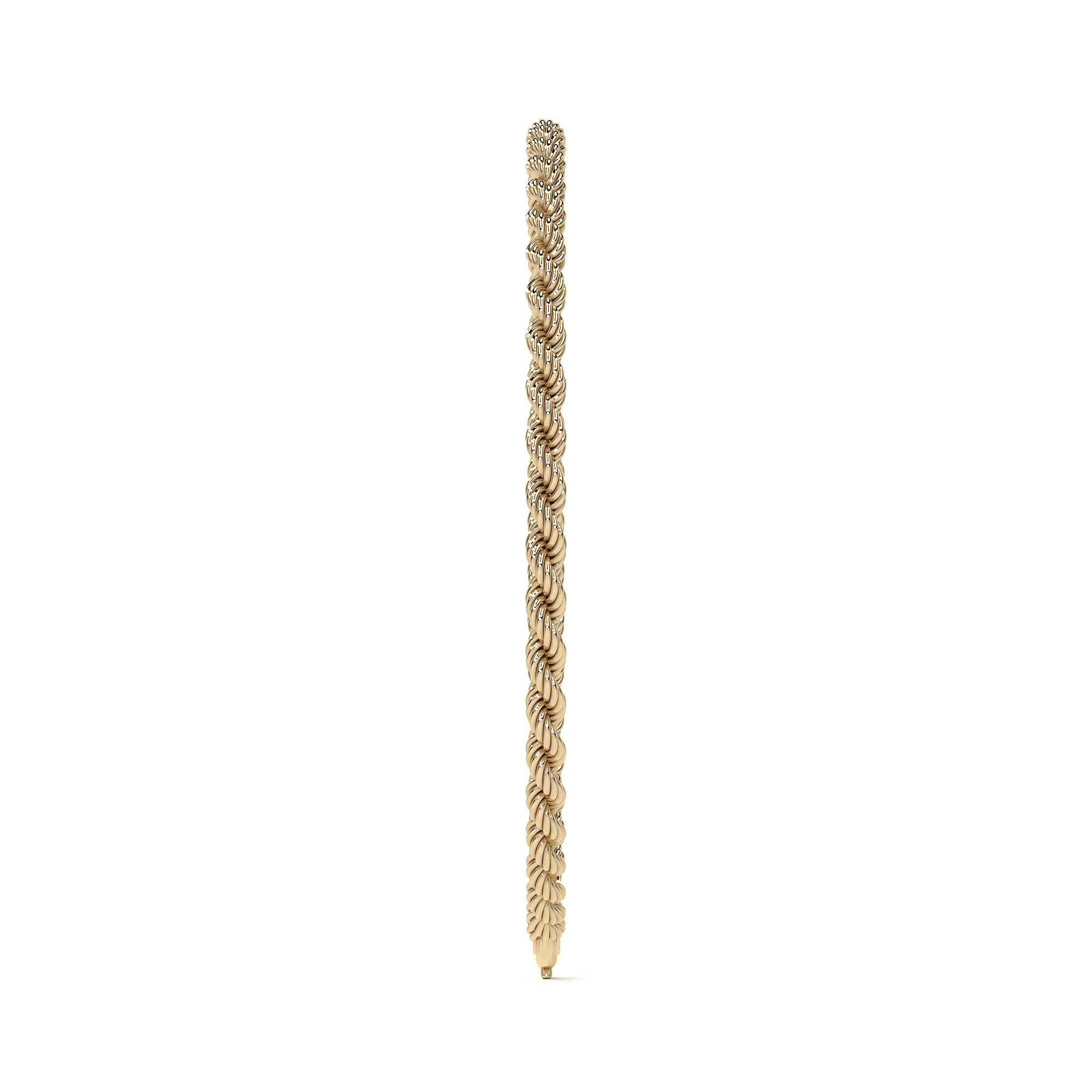 Pulsera de Oro 10K Estilo Torsal Italiano | Brazalete Elegante de Joyería Fina