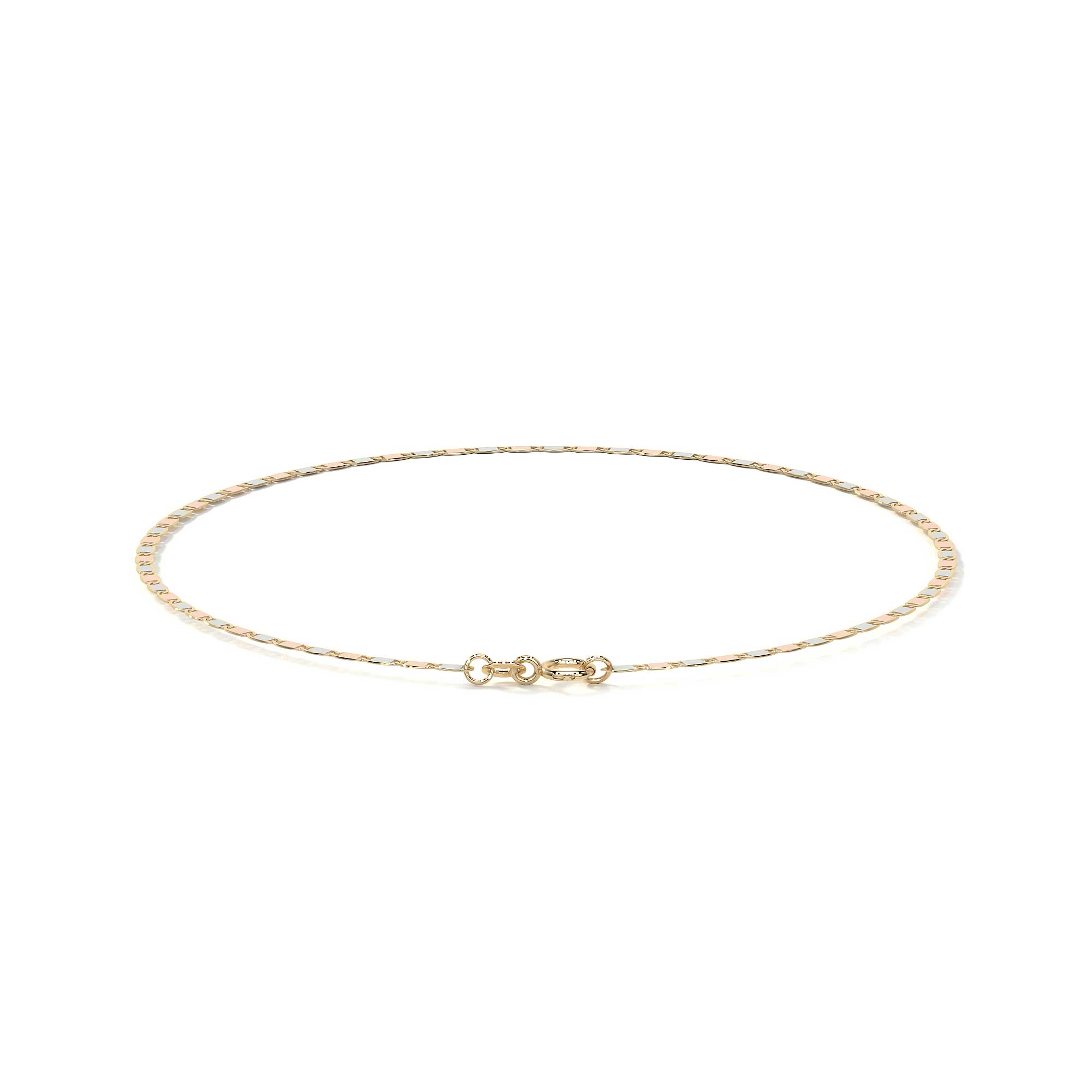 Pulsera de Oro 10K Estilo Italiano Valentino | Brazalete Delicado en Oro Amarillo o Tricolor