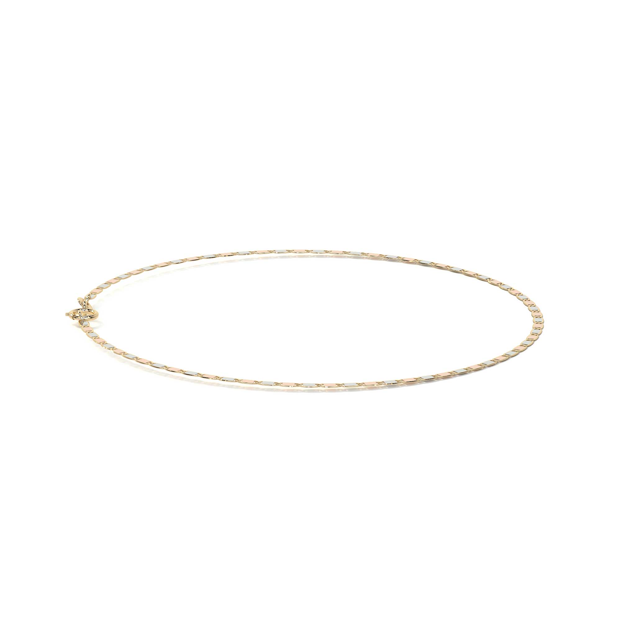 Pulsera de Oro 10K Estilo Italiano Valentino | Brazalete Delicado en Oro Amarillo o Tricolor
