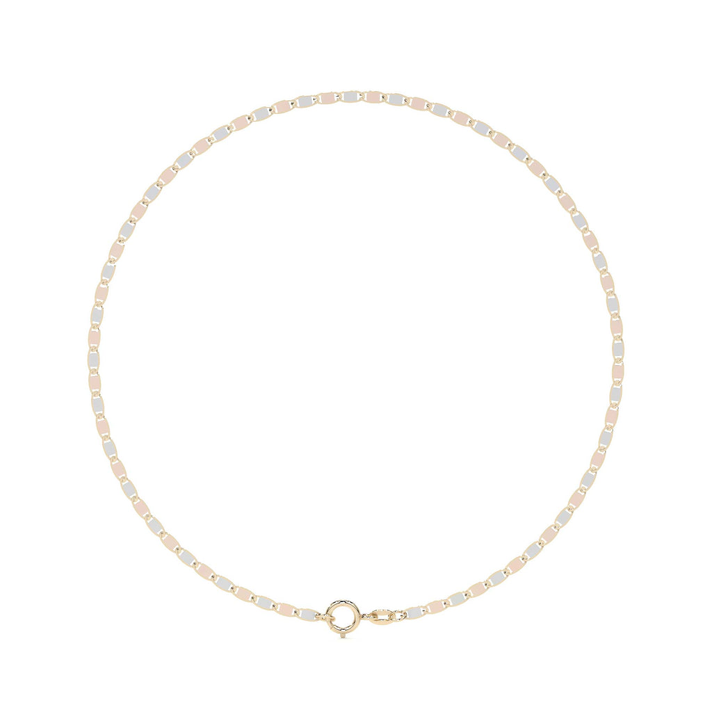 Pulsera de Oro 10K Estilo Italiano Valentino | Brazalete Delicado en Oro Amarillo o Tricolor