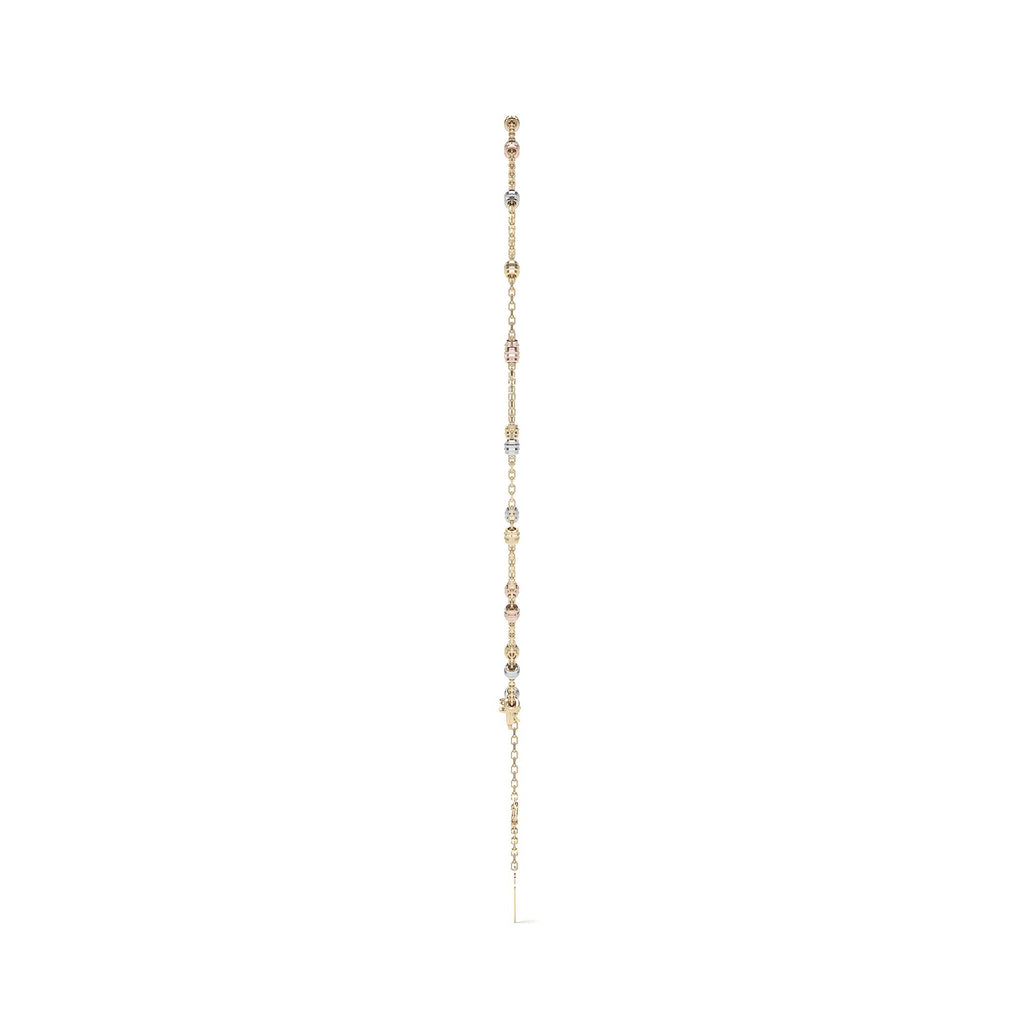 Esclava Viviana Ajustable de Oro 10K con Bola Lisa | Pulsera Elegante de Joyería Fina