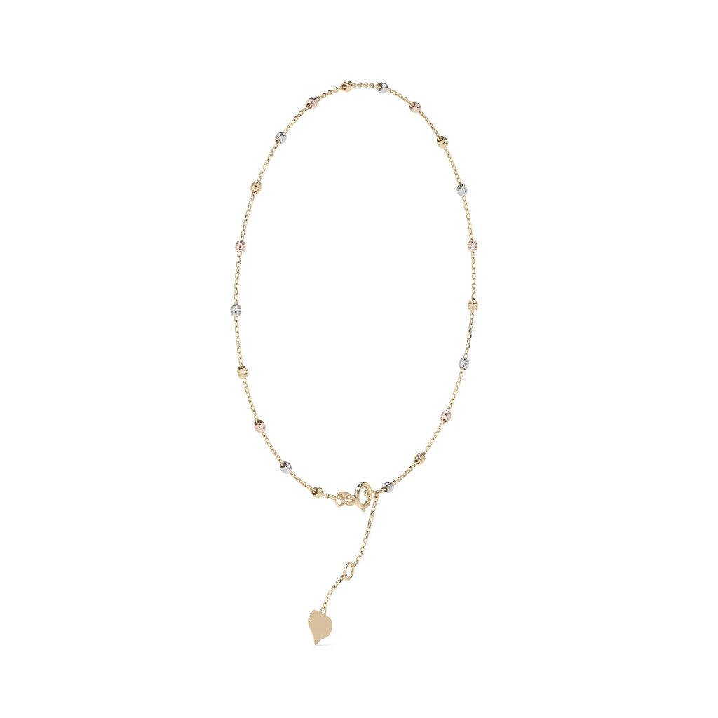 Esclava Viviana Ajustable de Oro 10K con Bola Lisa | Pulsera Elegante de Joyería Fina