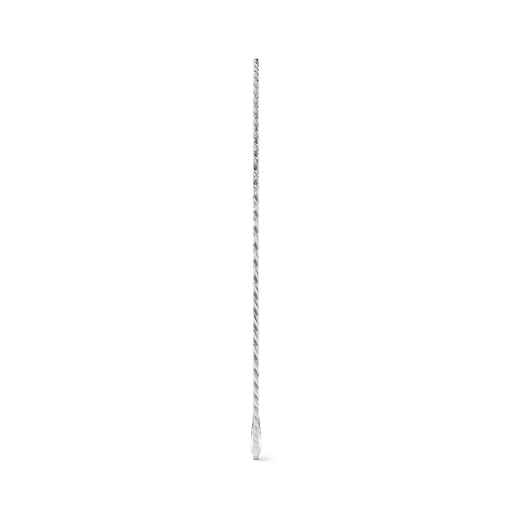 Pulsera De Plata 925 Barbarada 18cm Calibre 3.2mm Italiana