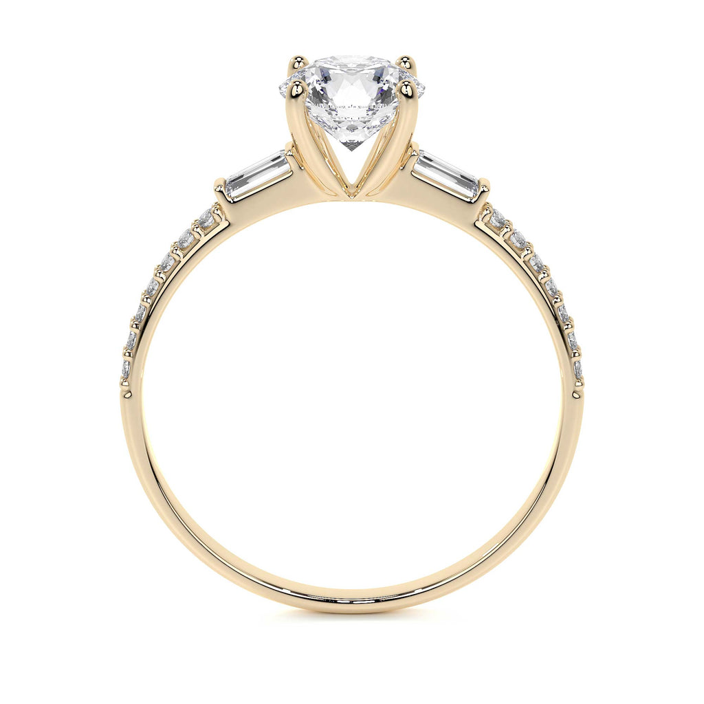 Anillo De Compromiso De Oro 10k Con Piedra Zirconia