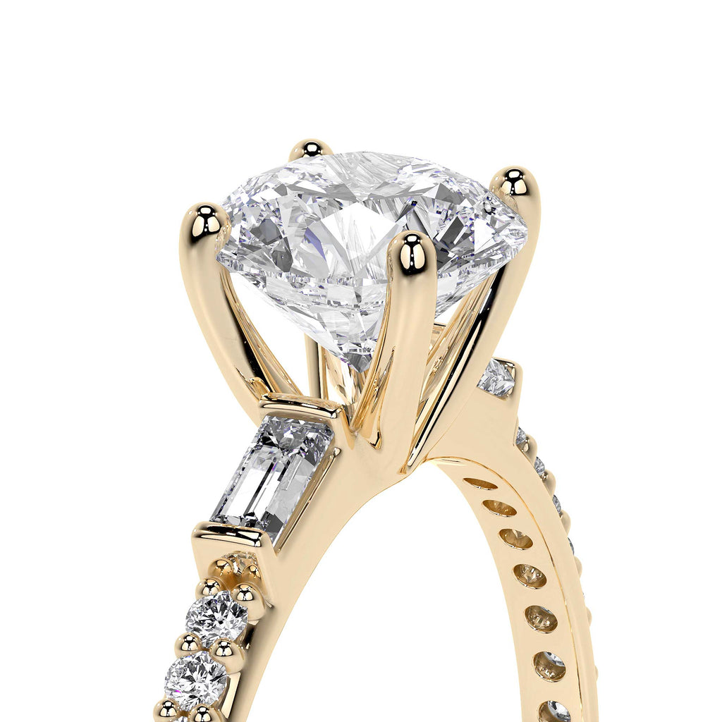 Anillo De Compromiso De Oro 10k Con Piedra Zirconia