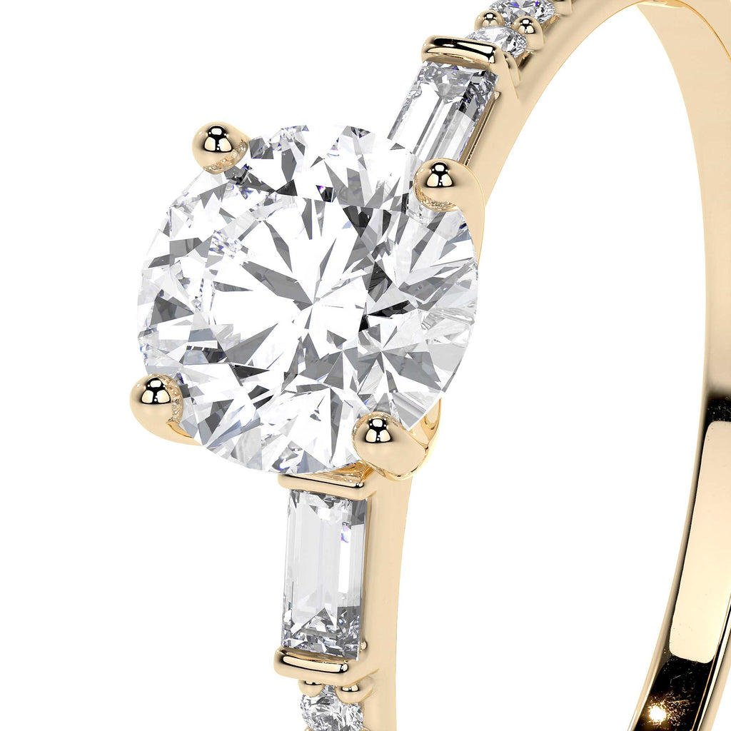 Anillo De Compromiso De Oro 10k Con Piedra Zirconia