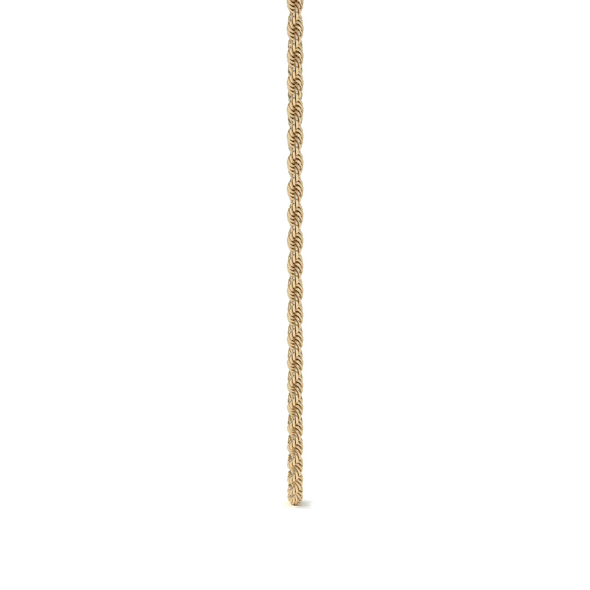 Cadena De Oro Hombre Italiano Torsal 10k Calibre 1.9mm