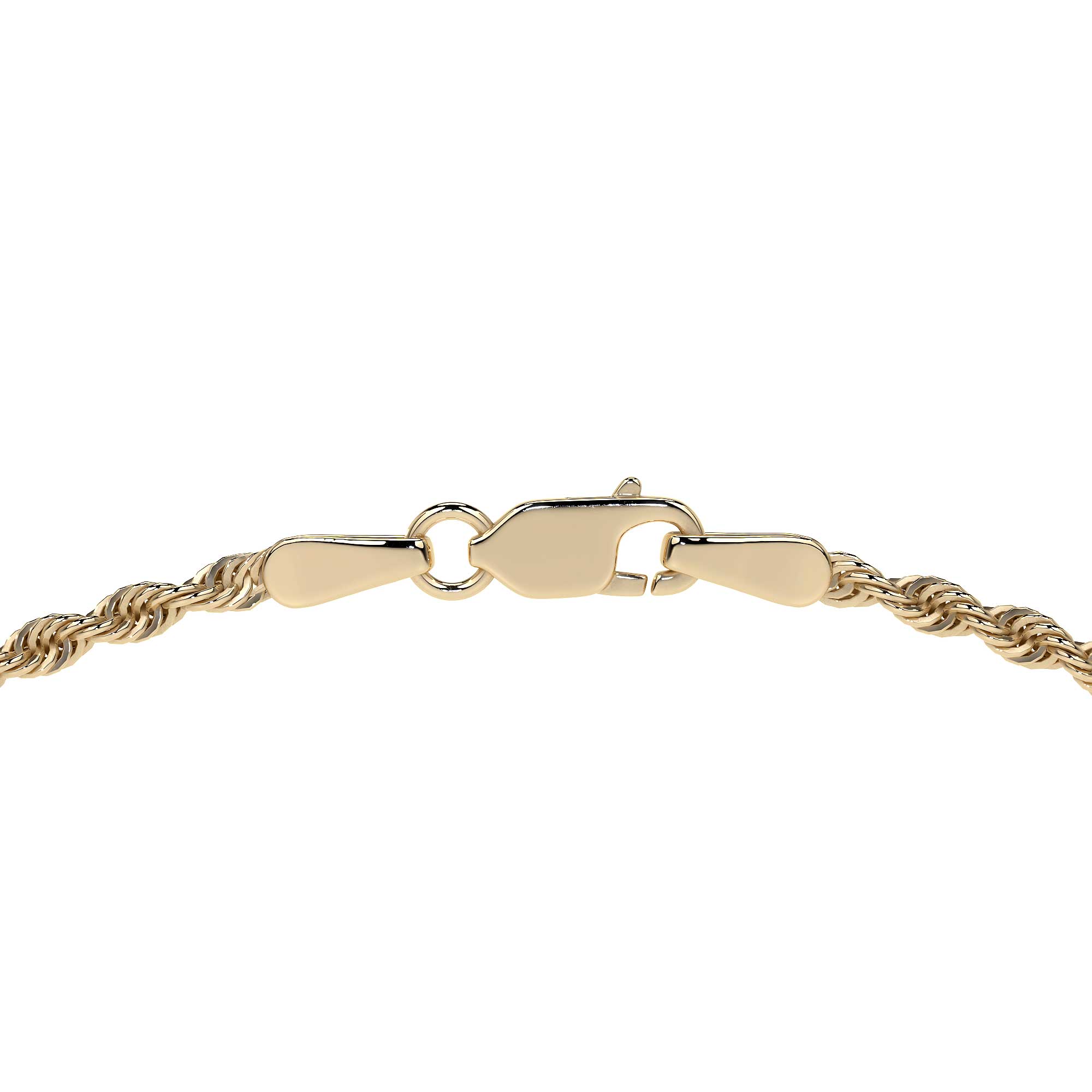 Cadena De Oro Hombre Italiano Torsal 10k Calibre 2.4mm