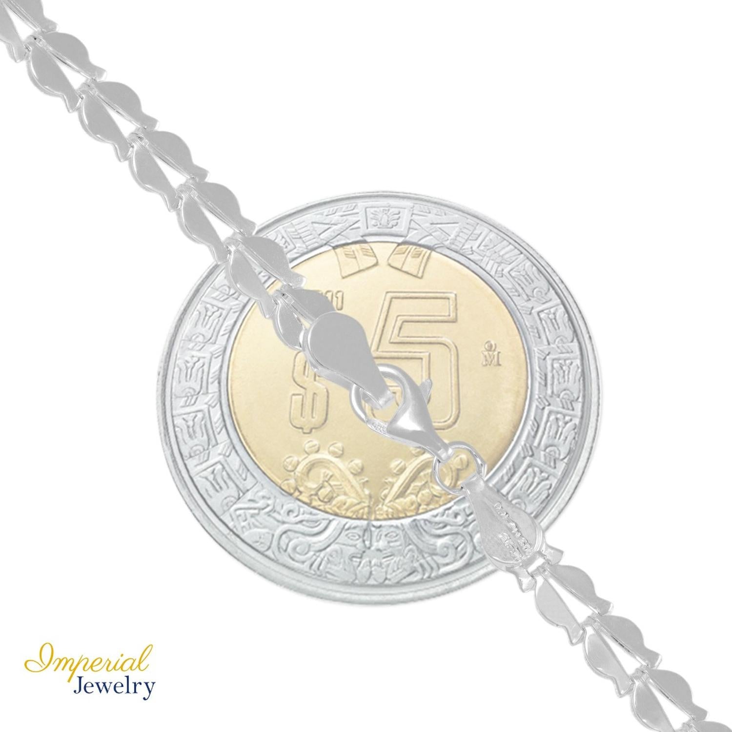 Pulsera De Plata 925 Armado A Mano De Flor De 18 Cm De 2mm