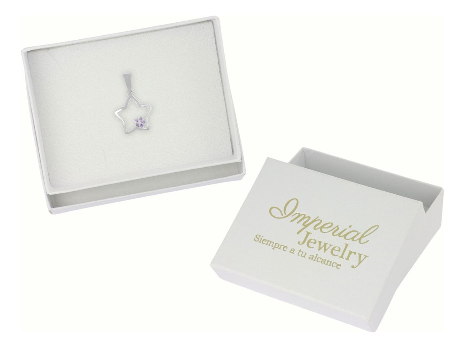 Dije De Plata 925 De Estrella Con Zirconia