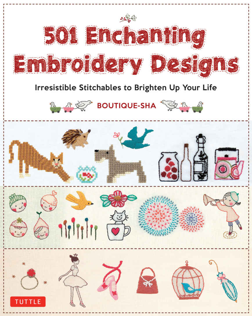 Libro 501 Diseños de Bordado Encantadores - Boutique-Sha (Tuttle Publishing)