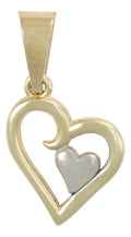 Dije En Figura De Corazones, En Oro 10k 1.40 Grm