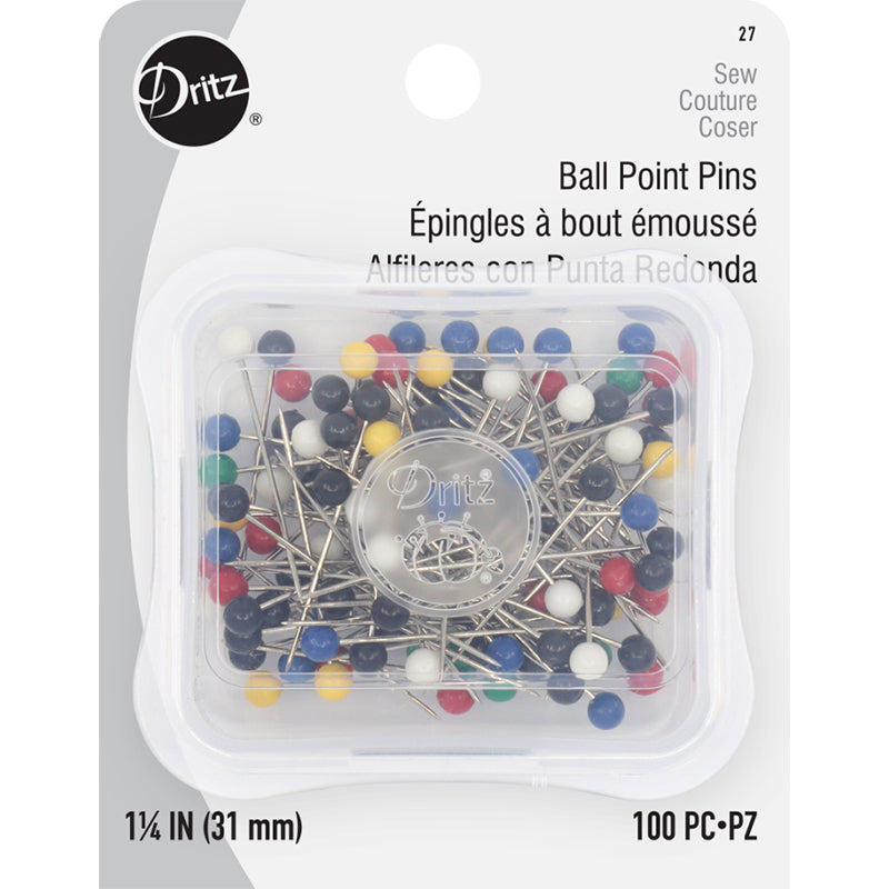 Alfileres de Punta de Bola - 100 Unidades (3.2 cm / 1-1/4") Dritz