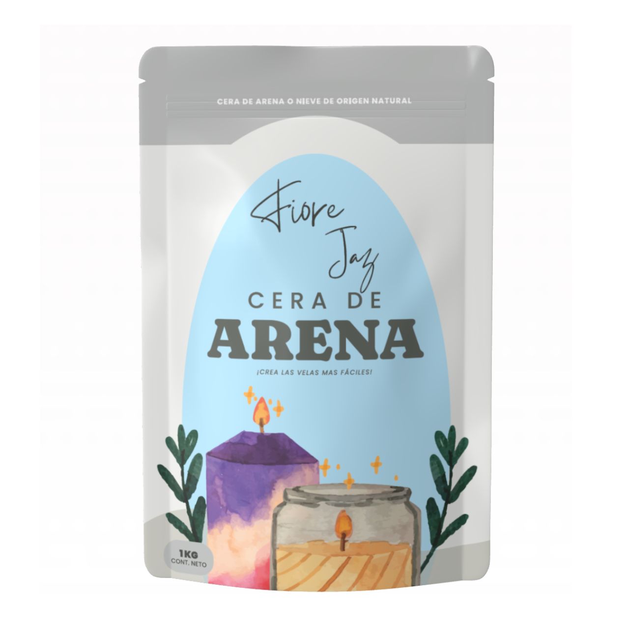 Cera de Arena Blanca Granulada – Vegetal para Velas (Cera Nieve)