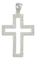 Dije Turco De Plata 925 De Cruz Con Zirconia