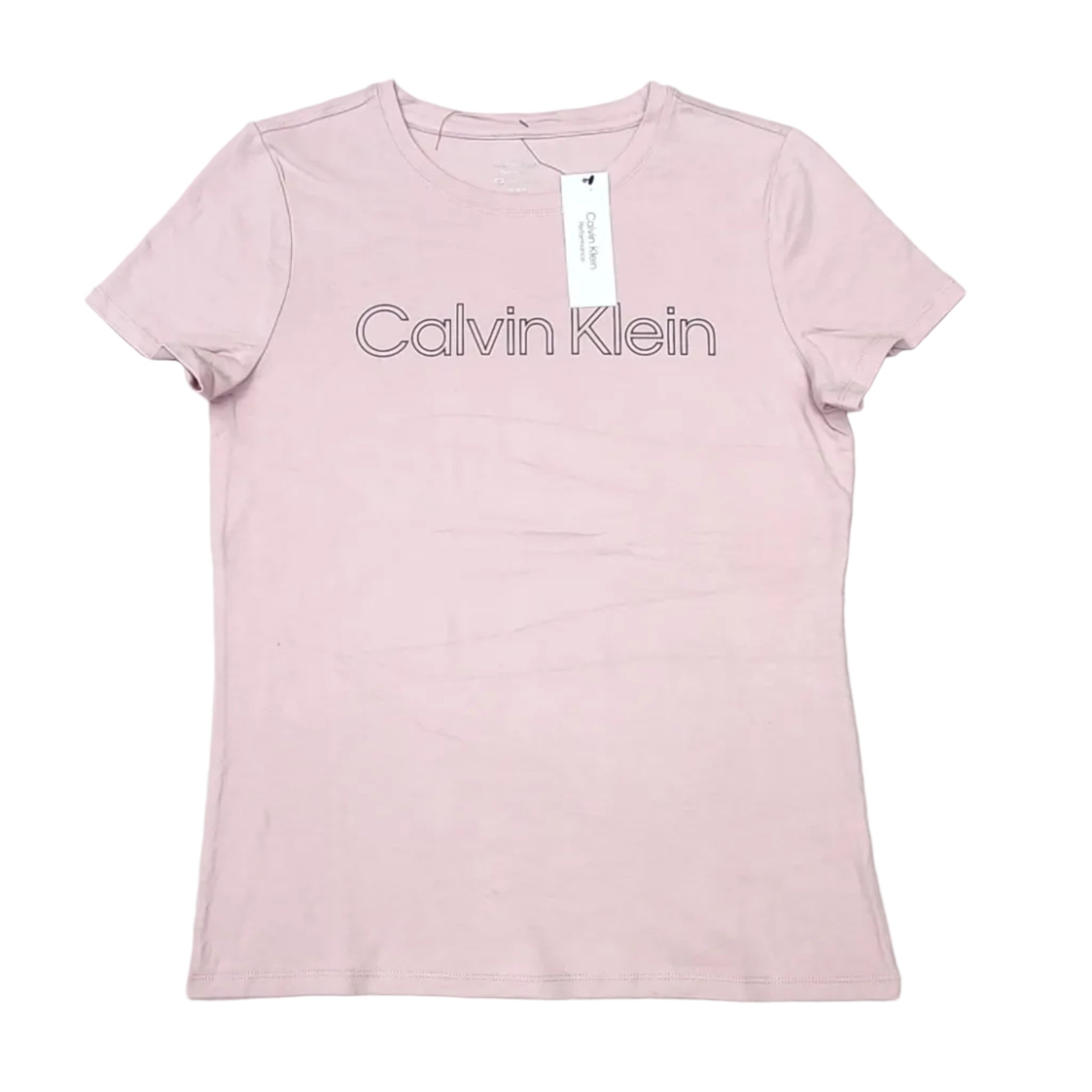 Playera Cuello Redondo Calvin Klein Rosa Talla M