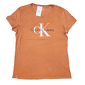 Playera Cuello Redondo Calvin Klein Jeans Terracota CK Logo Tallas S M L