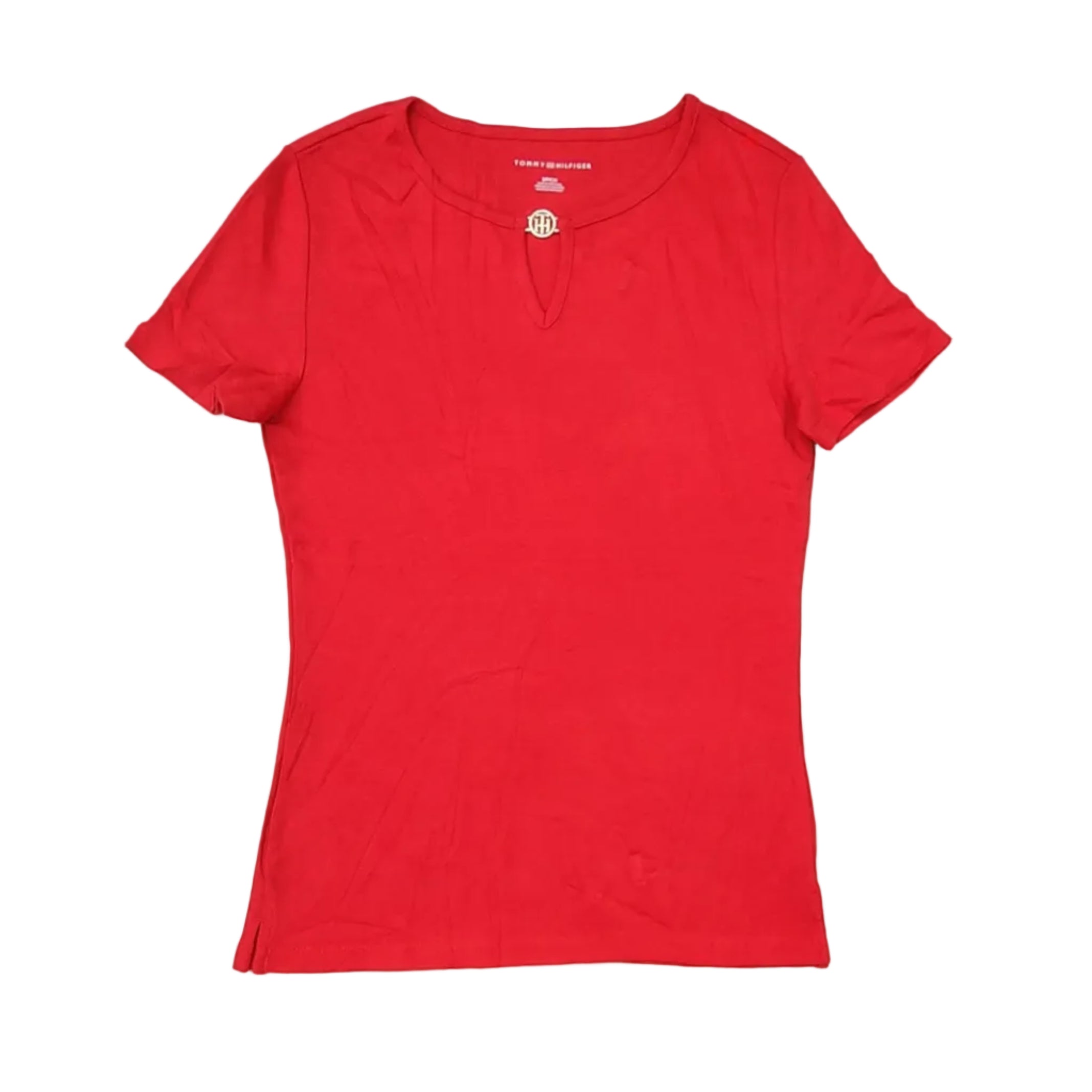 Playera Cuello Redondo Tommy Hilfiger Roja Talla S-M