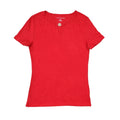 Playera Cuello Redondo Tommy Hilfiger Roja Broche TH Dorado Talla S-M