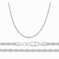 Cadena De Plata 925 Estilo Torsal De Calibre 3.3 Mm