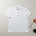 Playera Polo Calvin Klein Hombre — Blanco con Cierre Zip