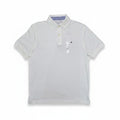 Playera Polo Tommy Hilfiger Hombre — Blanco Liso Bandera TH Talla S