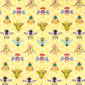 1/2 metro de Abejas sobre Amarillo Jardín Curioso Dear Stella
