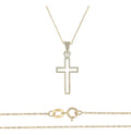 Collar Para Mujer De Oro De 10k De Cruz