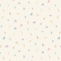 1/2 metro de Tela Belle and Boo Parque Infantil - Abecedario y Alfabeto sobre marfil - Diseño Infantil Encantador - 110 cm Ancho