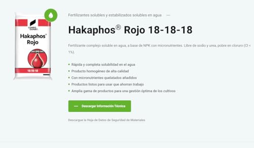 Hakaphos Rojo 18-18-18 – Fertilizante Soluble en Agua