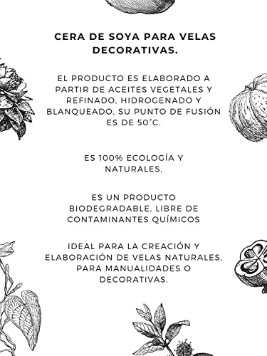Cera de Soya de Bajo Punto de Fusión – para Velas y Masajes