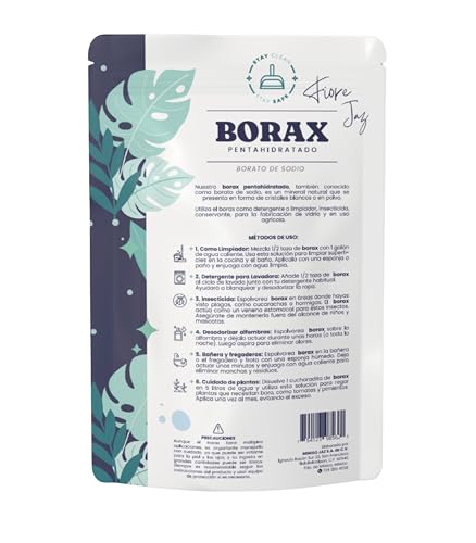 Bórax Pentahidratado en Polvo – Detergente Natural Multiusos