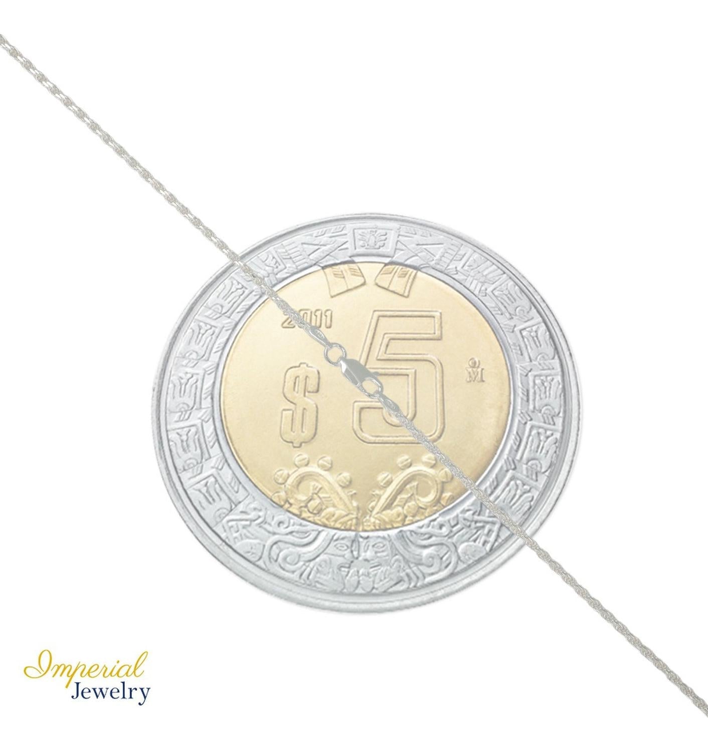 Cadena Torsal De Plata Ley 925 Diamantada De 55 Cm De 2mm