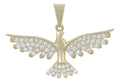 Dije De Aguila Con Zirconia En Oro De 10k 2.4 Grm