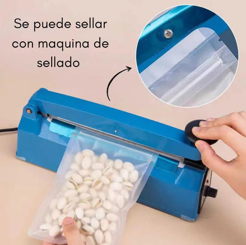 Bolsas Esmeriladas con Cierre Hermético – 100 piezas