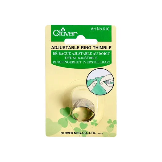 Dedal ajustable para sashiko y bordado Clover