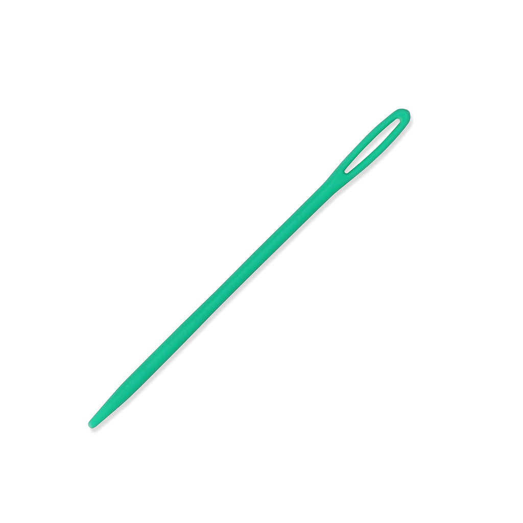 Dos Agujas de Plástico Verdes para Tejido Dritz