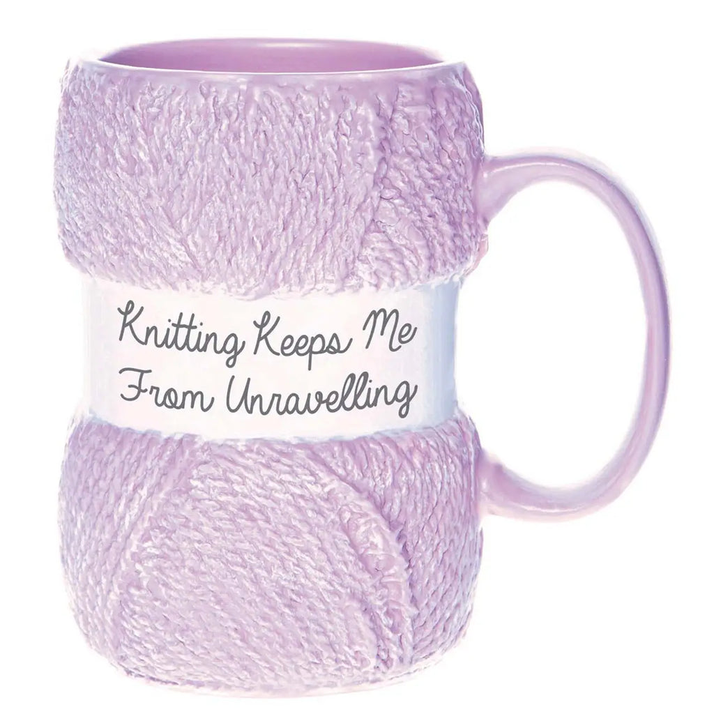 Taza de Cerámica Bola de Estambre Rosa